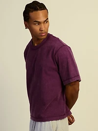 KOLBY SHORT CUT HEAVYWEIGHT TEE - PURPLE