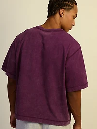 KOLBY SHORT CUT HEAVYWEIGHT TEE - PURPLE