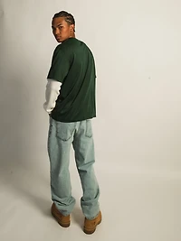 KOLBY FOOTBALL TEE - VARSITY GREEN