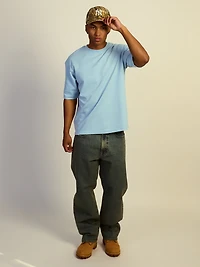 KOLBY BOXY FIT TEE - BABY BLUE