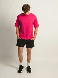 KOLBY BOXY FIT TEE - BERRY