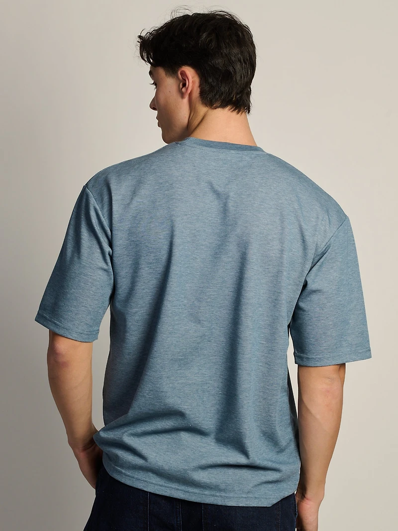 T-SHIRT BOXY KOLBY – BLEU