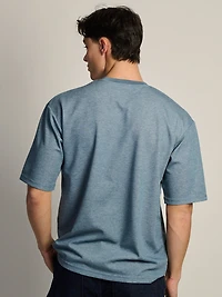 T-SHIRT BOXY KOLBY – BLEU