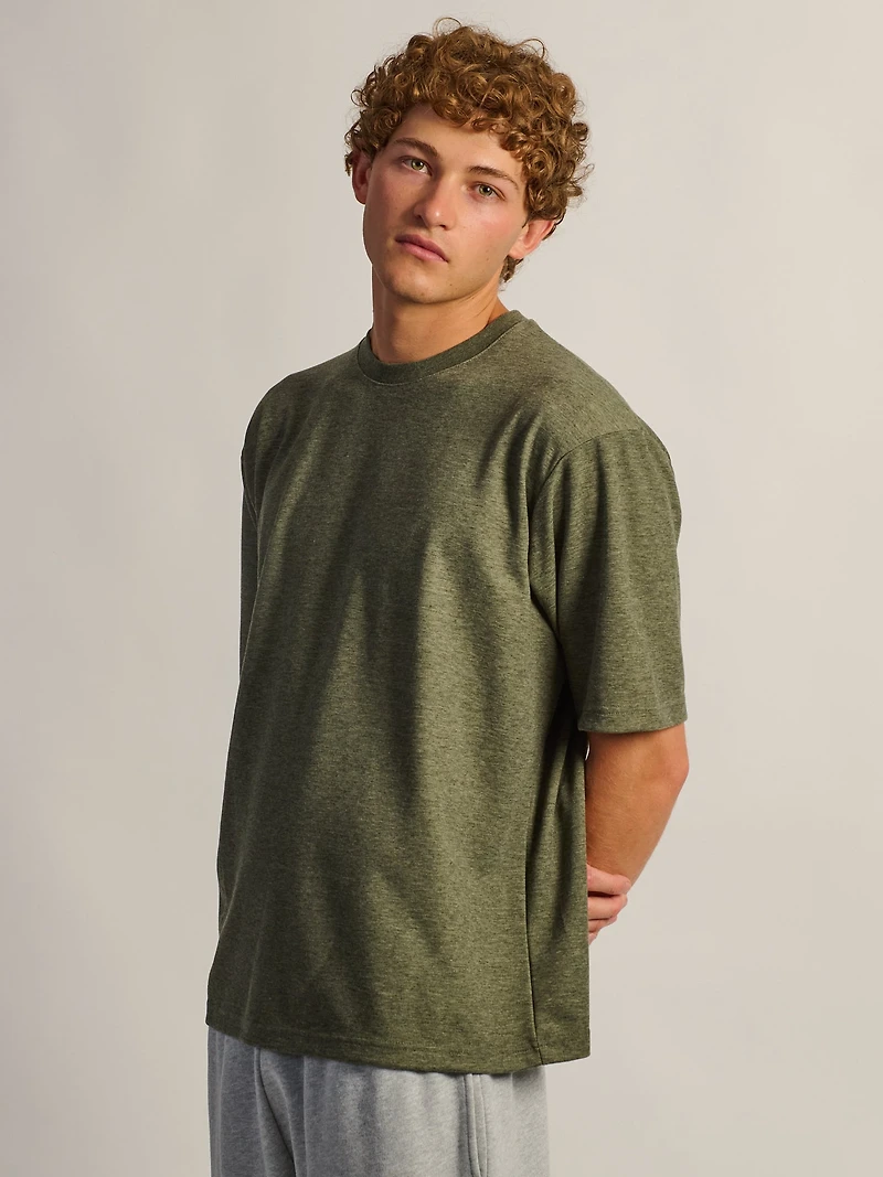 T-shirt KOLBY BOXY FIT - OLIVE CHINÉ