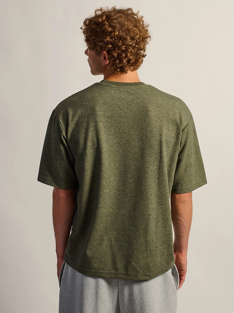 T-shirt KOLBY BOXY FIT - OLIVE CHINÉ