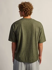 T-shirt KOLBY BOXY FIT - OLIVE CHINÉ