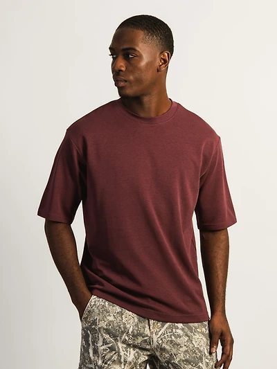 T-SHIRT COUPE BOXY KOLBY KEEP COOL- PRUNE