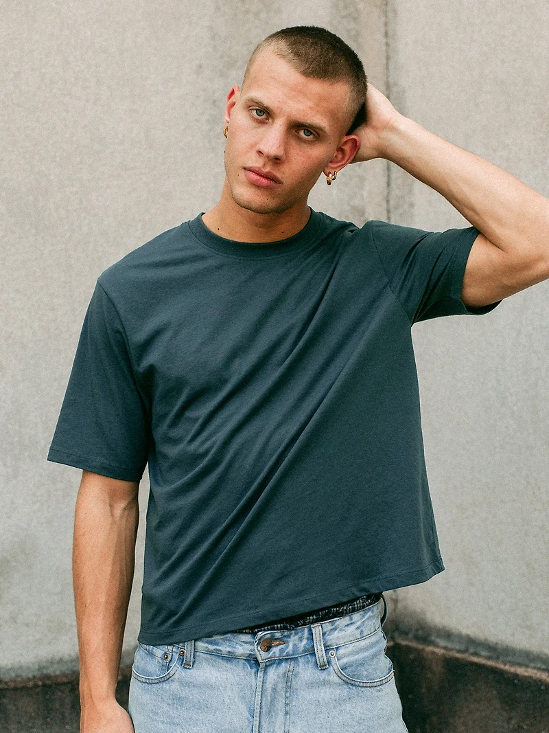 KOLBY KEEP COOL BOXY FIT TEE - TEAL