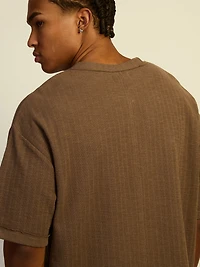 KOLBY LOOSE FIT TEXT TEE - IRON