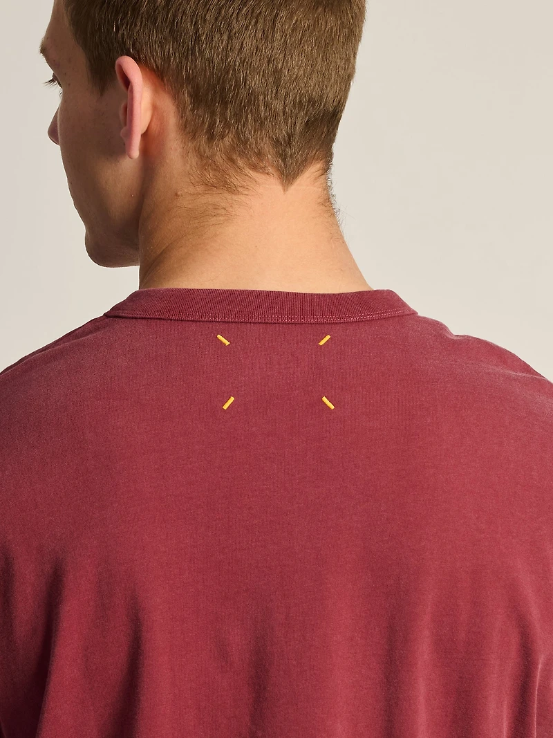 T-SHIRT AMPLE KOLBY FOOTBALL – BORDEAUX