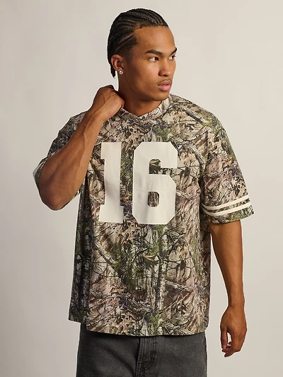 T-SHIRT DE FOOTBALL COUPE AMPLE KOLBY - CAMOUFLAGE