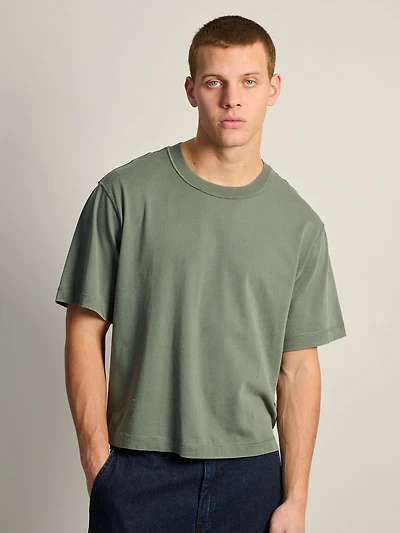 KOLBY SHORT CUT VINTAGE TEE - GREEN