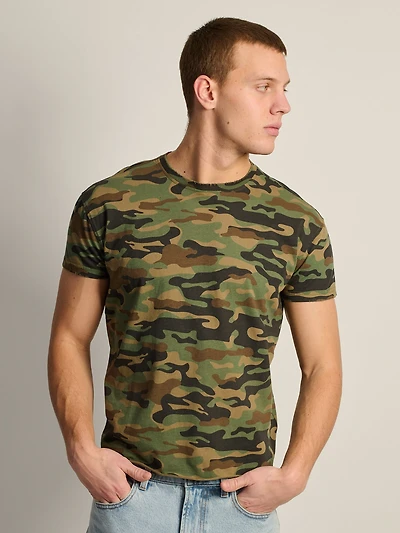 KOLBY SHORT CUT MUSCLE TEE - CAMOUFLAGE