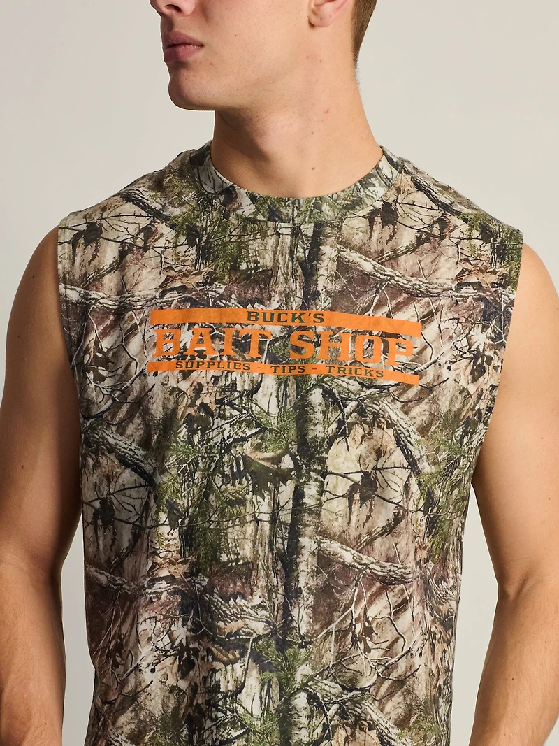 KOLBY SHORT CUT MUSCLE TANK - CAMO