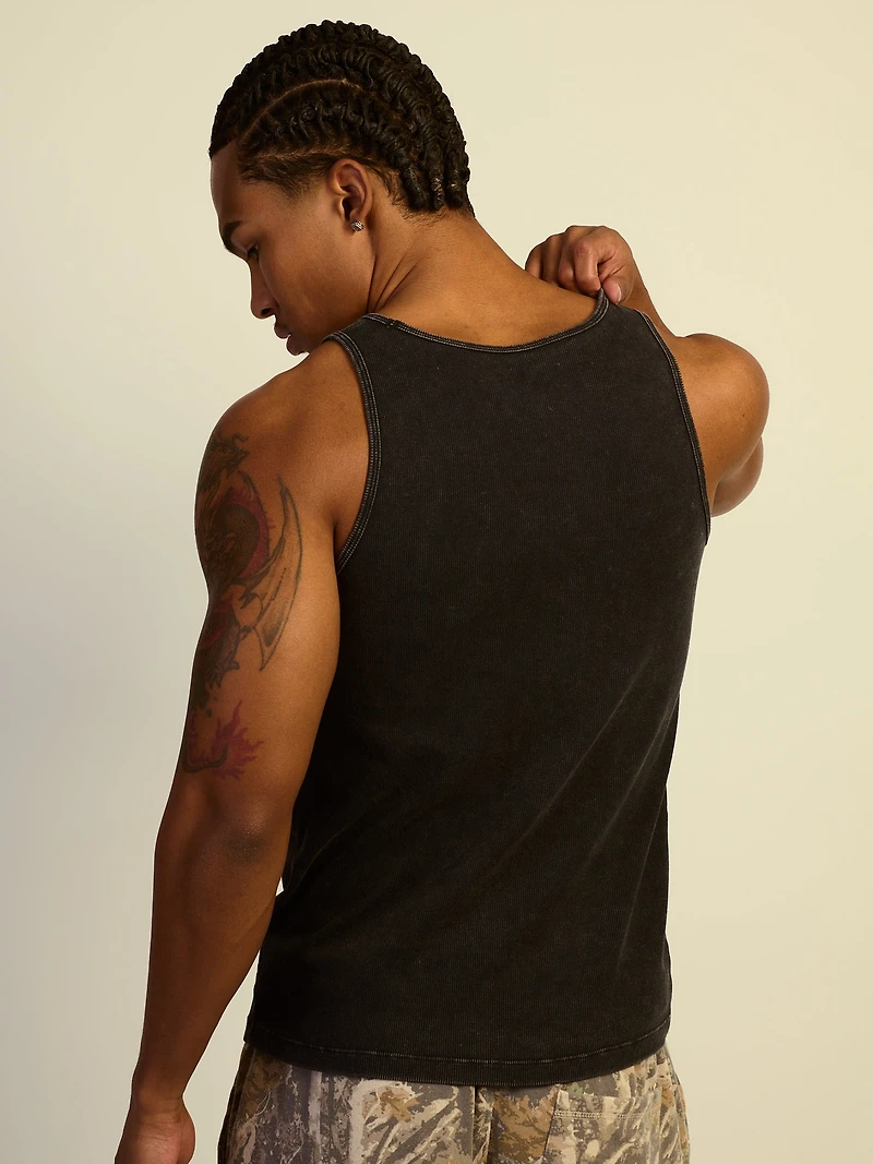 KOLBY RIBBED TANK - NOIR