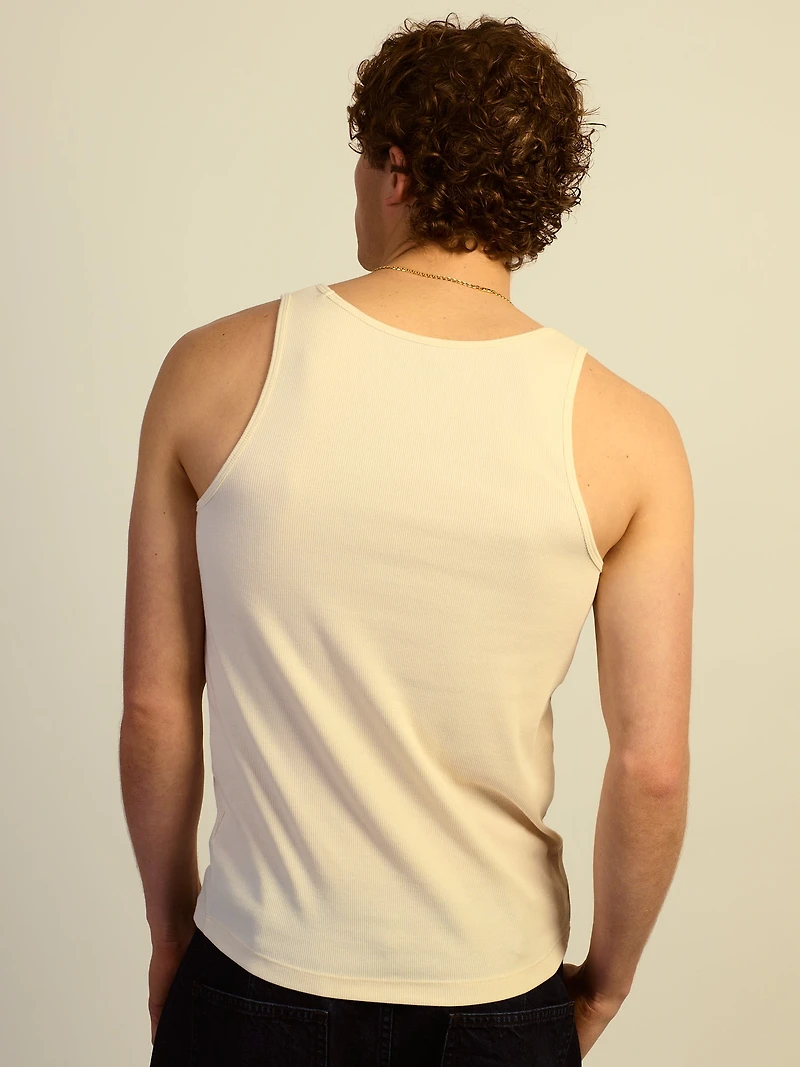 KOLBY RIBBED TANK- OFF WHITE