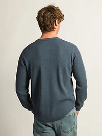 KOLBY WAFFLE HENLEY - NAVY