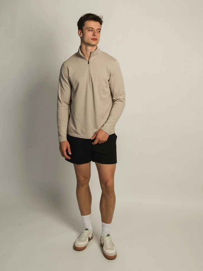 KOLBY KEEP COOL 1/2 ZIP - PEBBLE