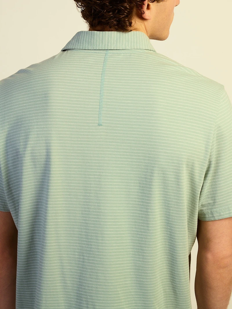 KOLBY KEEP COOL LIGHTWEIGHT POLO - DUSTY GREEN