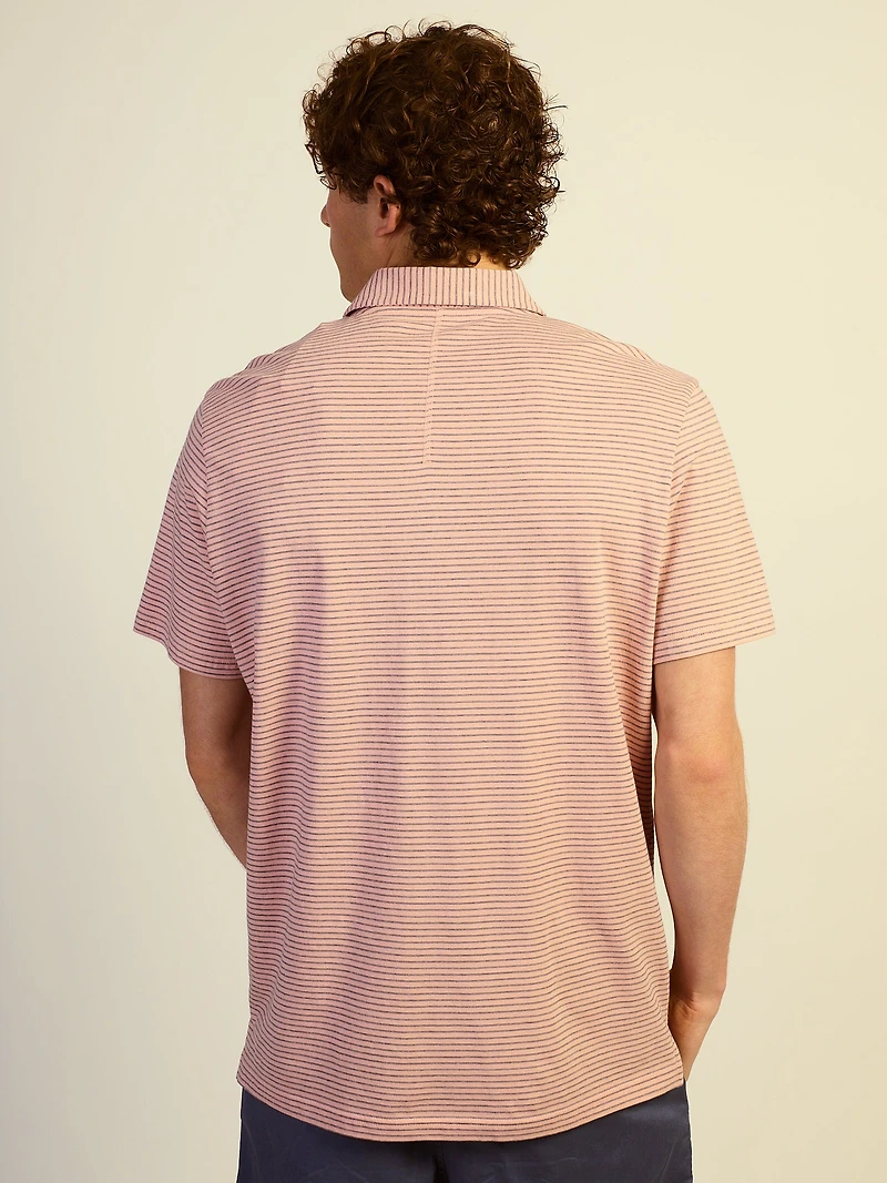 KOLBY KEEP COOL LIGHTWEIGHT POLO - SALMON