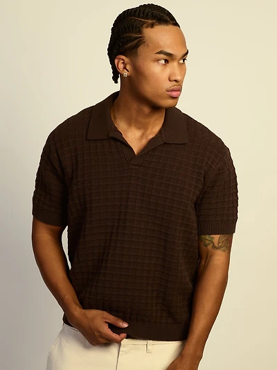 POLO AMPLE KOLBY KNIT – IRON
