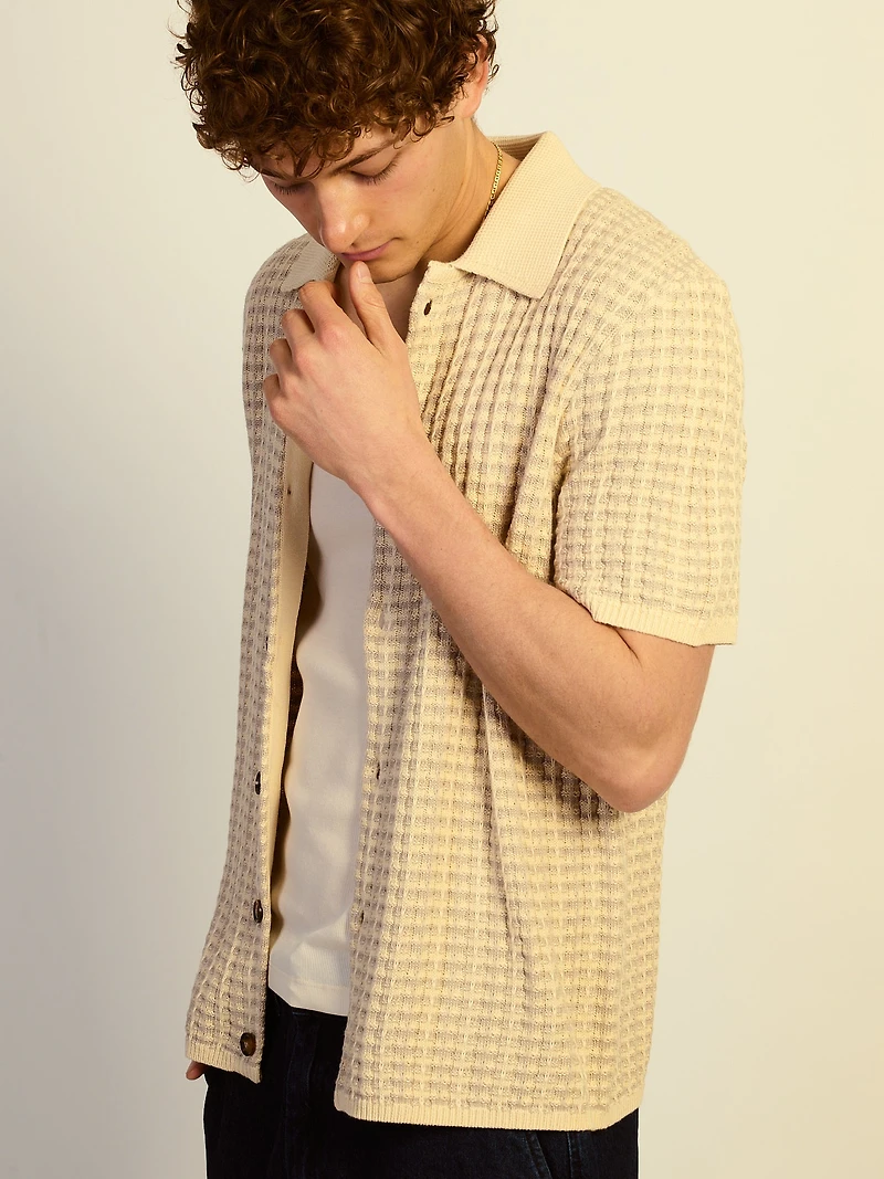 CHEMISE AMPLE KOLBY KNIT - IRON