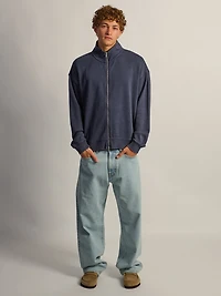 HEAVYWEIGHT TRACK JACKET - CHARCOAL NAVY