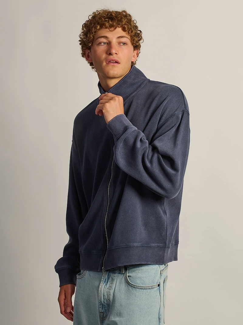 HEAVYWEIGHT TRACK JACKET - CHARCOAL NAVY