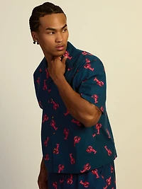 KOLBY LOBSTER SC WOVEN SHIRT - NAVY