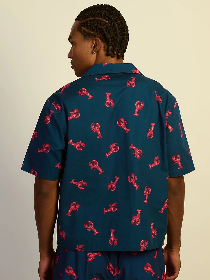 KOLBY LOBSTER SC WOVEN SHIRT - NAVY