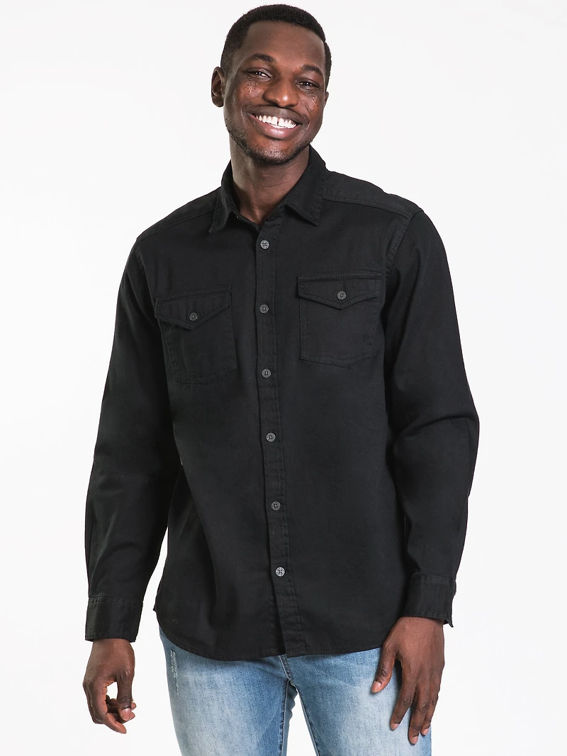 KOLBY LONG SLEEVE CLASSIC DENIM - CLEARANCE