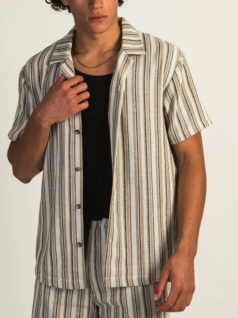 CHEMISE KOLBY À RAYURES – CRÈME