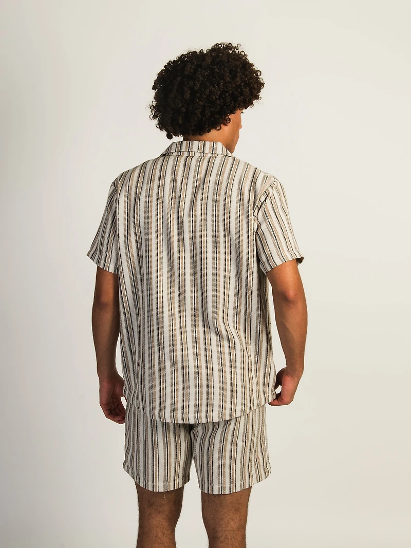 KOLBY STRIPE SHIRT - CREAM