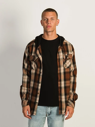 KOLBY CLASSIC 2 POCKET HOODIE- RUST - CLEARANCE