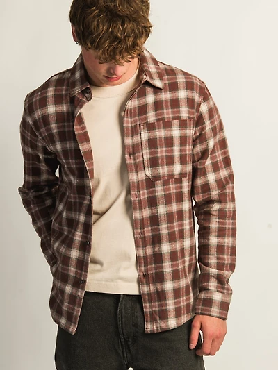 KOLBY 90S FLANELLE-BORDEAUX