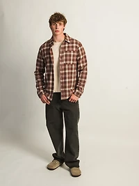 KOLBY 90S FLANELLE-BORDEAUX