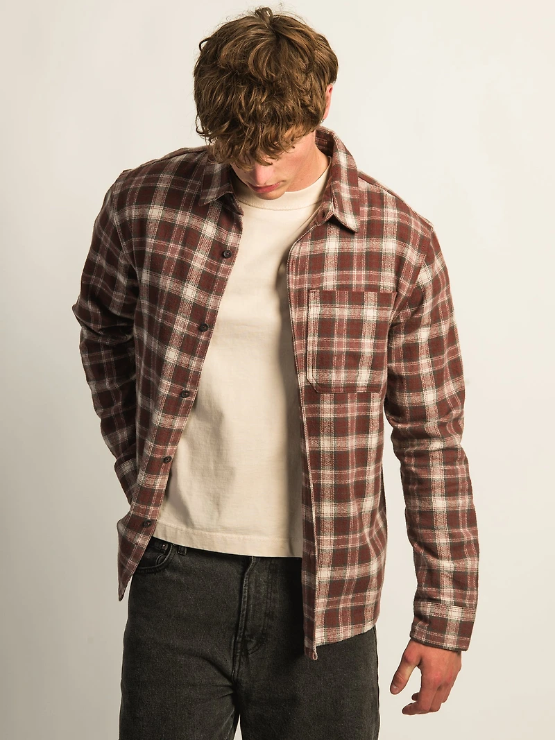 KOLBY 90S FLANELLE-BORDEAUX