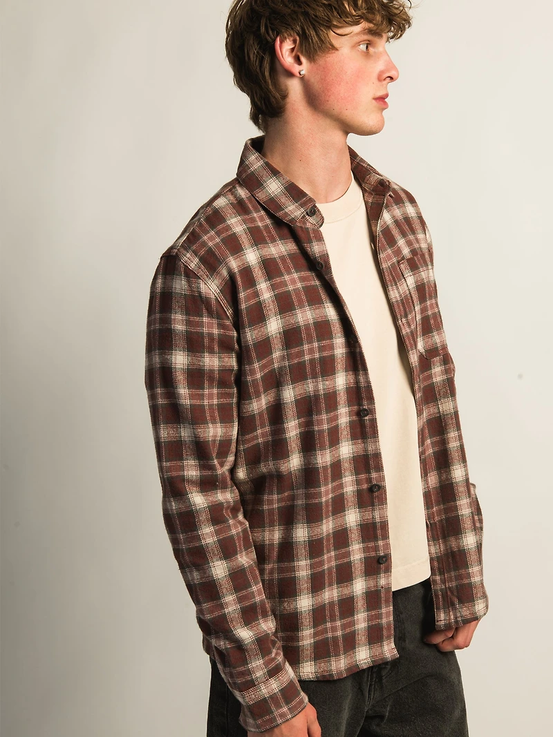 KOLBY 90S FLANELLE-BORDEAUX
