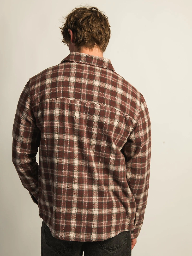 KOLBY 90S FLANELLE-BORDEAUX