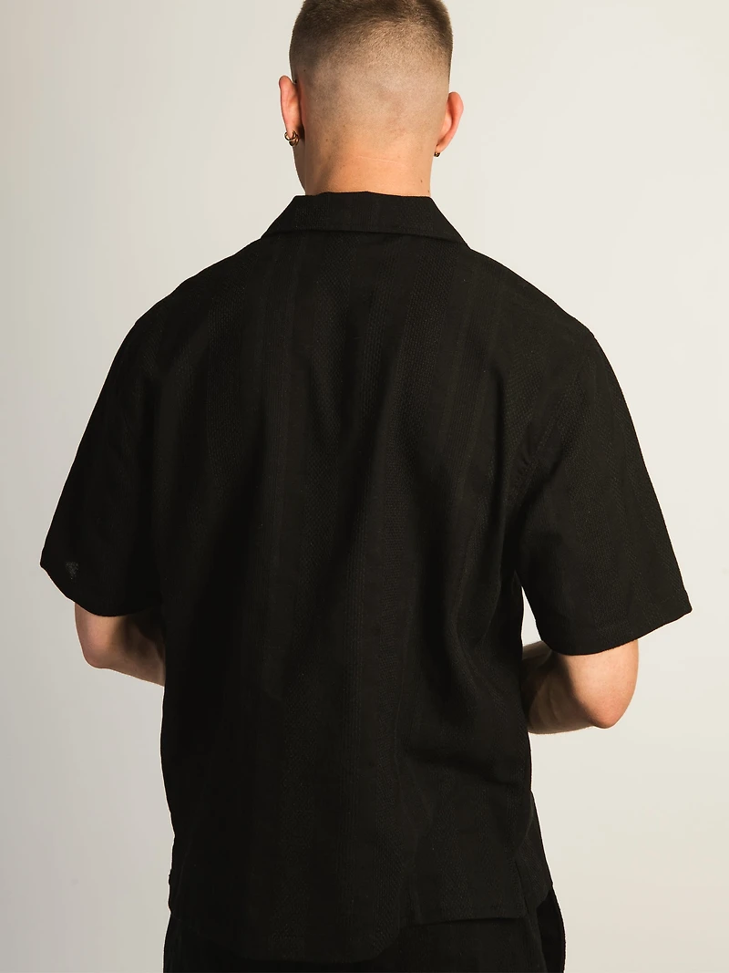 KOLBY BOXY FIT SHIRT - BLACK/NOIR