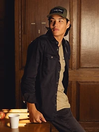 KOLBY DENIM OVERSHIRT - CLEARANCE