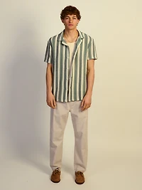 KOLBY - CHEMISE TEXTURÉE À COUPE DÉCONTRACTÉE DUSTY GREEN