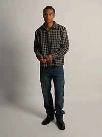 KOLBY SHORT CUT FLANNEL - BLACK