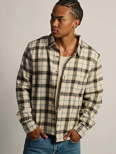 KOLBY SHORT CUT FLANNEL - CREAM