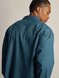 KOLBY WESTERN SHIRT - DENIM