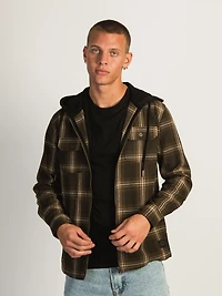 KOLBY BERK ZIP HOODIE - OLIVE CLEARANCE