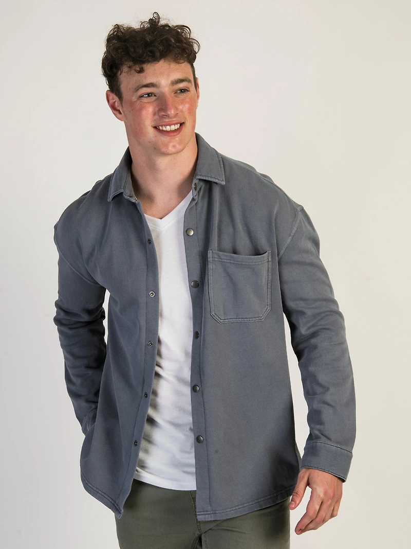 KOLBY ROGUE GARMENT DYE OVERSHIRT - CLEARANCE