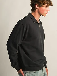 KOLBY RELAXED FIT QUARTER ZIP - NAVY