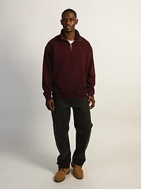 CHANDAIL KOLDY ¼ ZIP COUPE DÉCONTRACTÉE - PRUNE