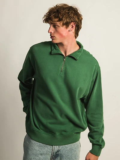 KOLBY RELAXED FIT QUARTER ZIP - PINE